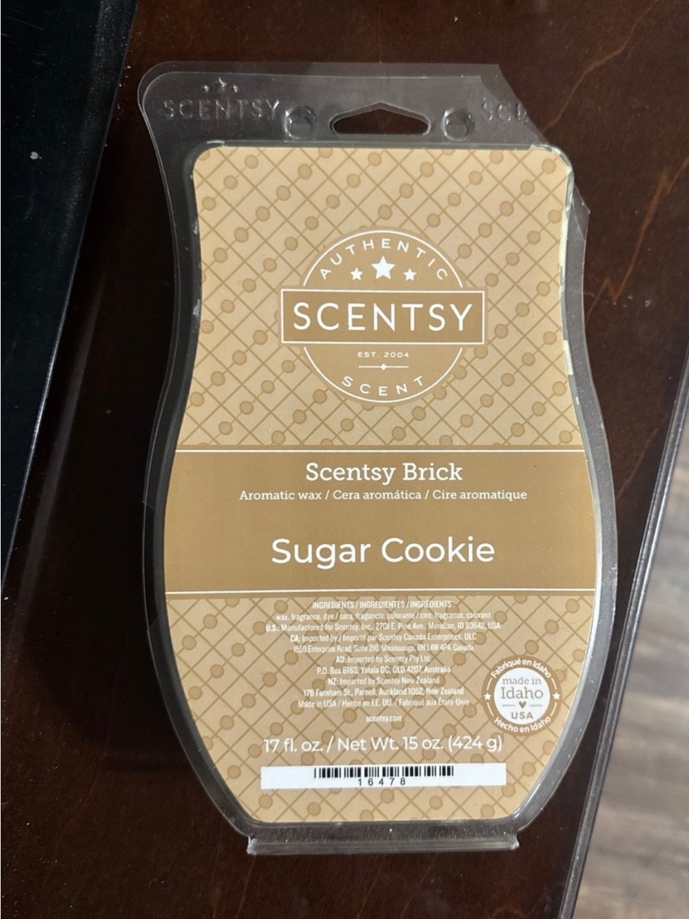 Scentsy Sugar Cookie Wax Brick - Discontinued